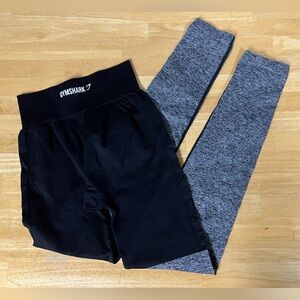 Gymshark Twotone seamless legging black